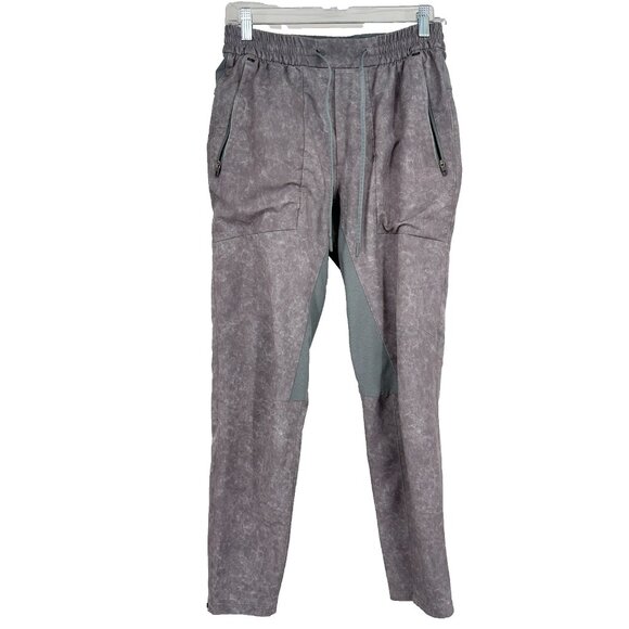 Lululemon Men M License To Train Pant Gray Stone Wash Athletic Active Gym Pocket - Picture 1 of 9